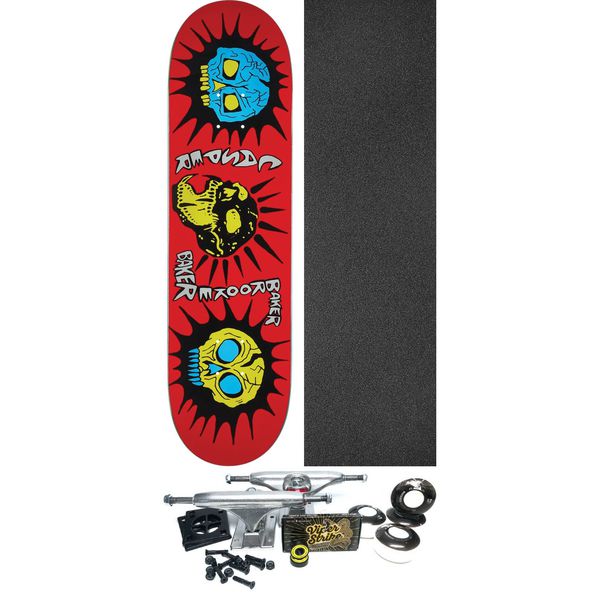 Baker Skateboards Casper Brooker Wide Jaw Skateboard Deck - 8.47" x 31.875" - Complete Skateboard Bundle